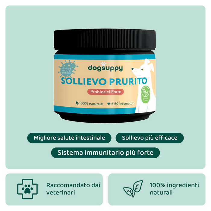 Sollievo Prurito🌿 | 100% Naturale | 60 integratori