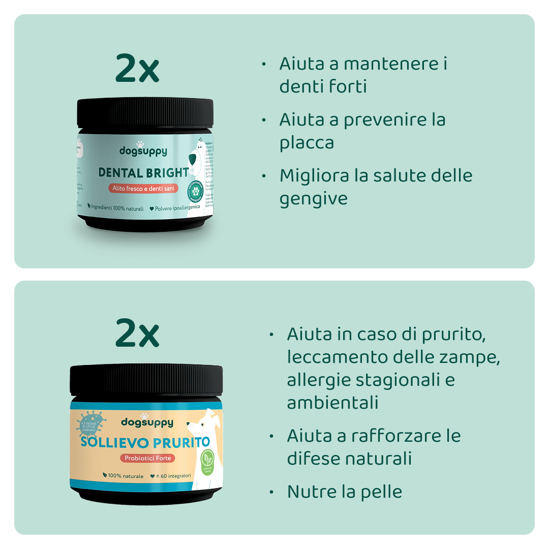 Bundle Risparmio:  Denti & Prurito