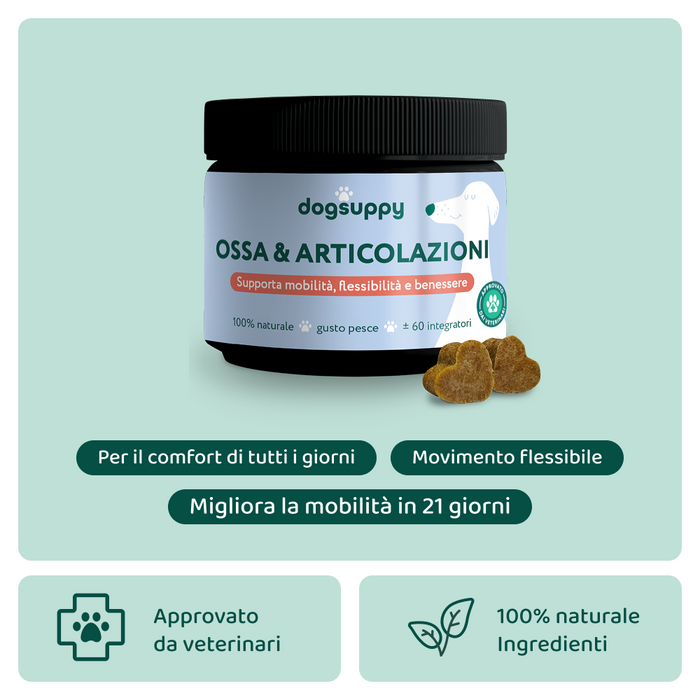 Ossa & Articolazioni🌿 | 100% Naturale | 60 integratori
