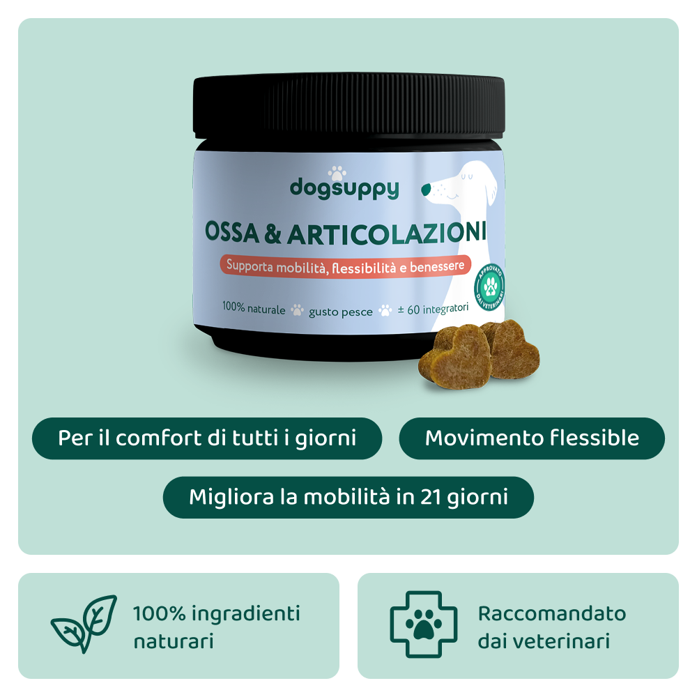 Ossa & Articolazioni🌿 | 100% Naturale | 60 integratori